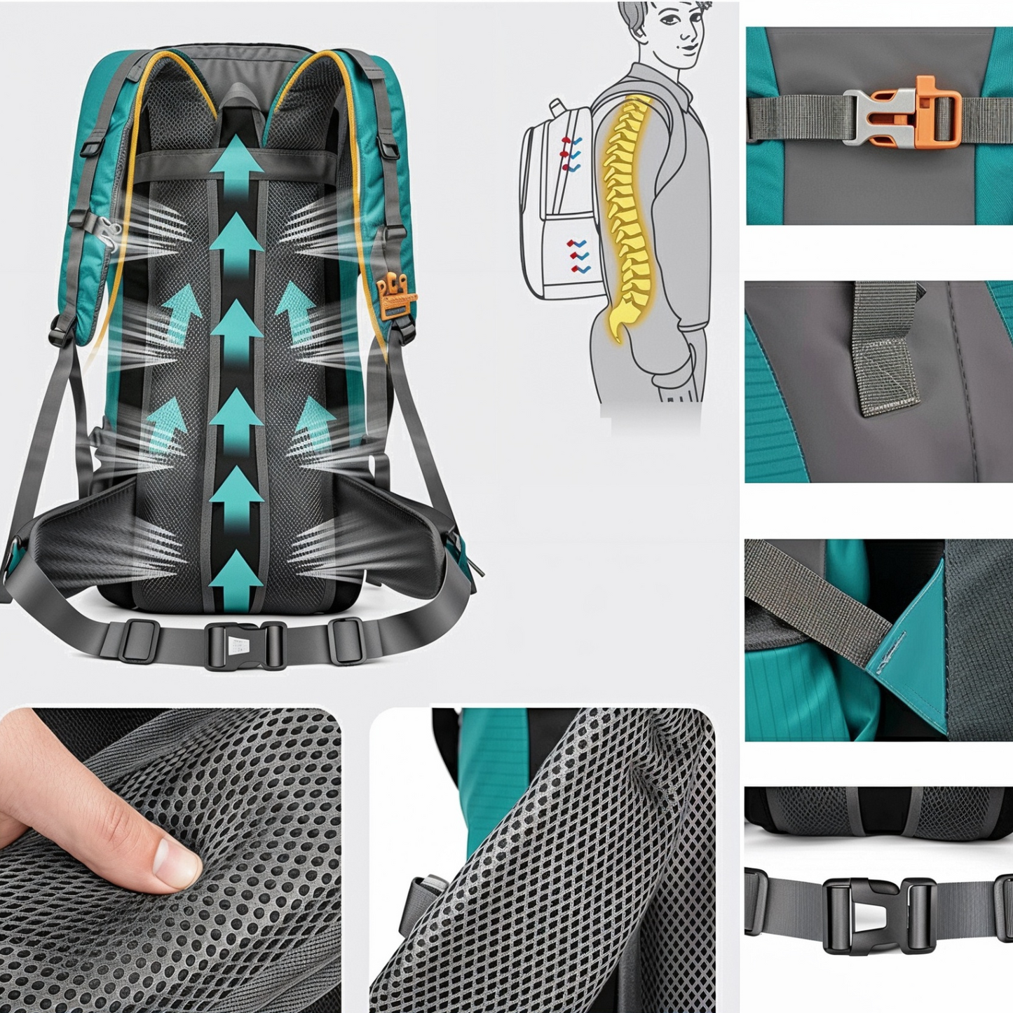 Sac à dos de randonnée imperméable 70L