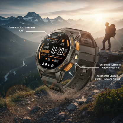 Montre connectée AMOLED GPS