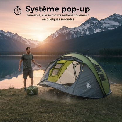Tente Pop-Up Automatique 2 à 3 Personnes