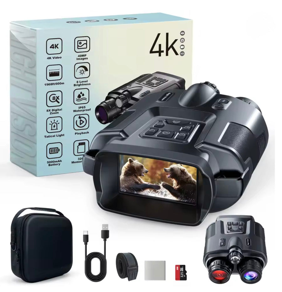 Jumelles à Vision Nocturne 4K