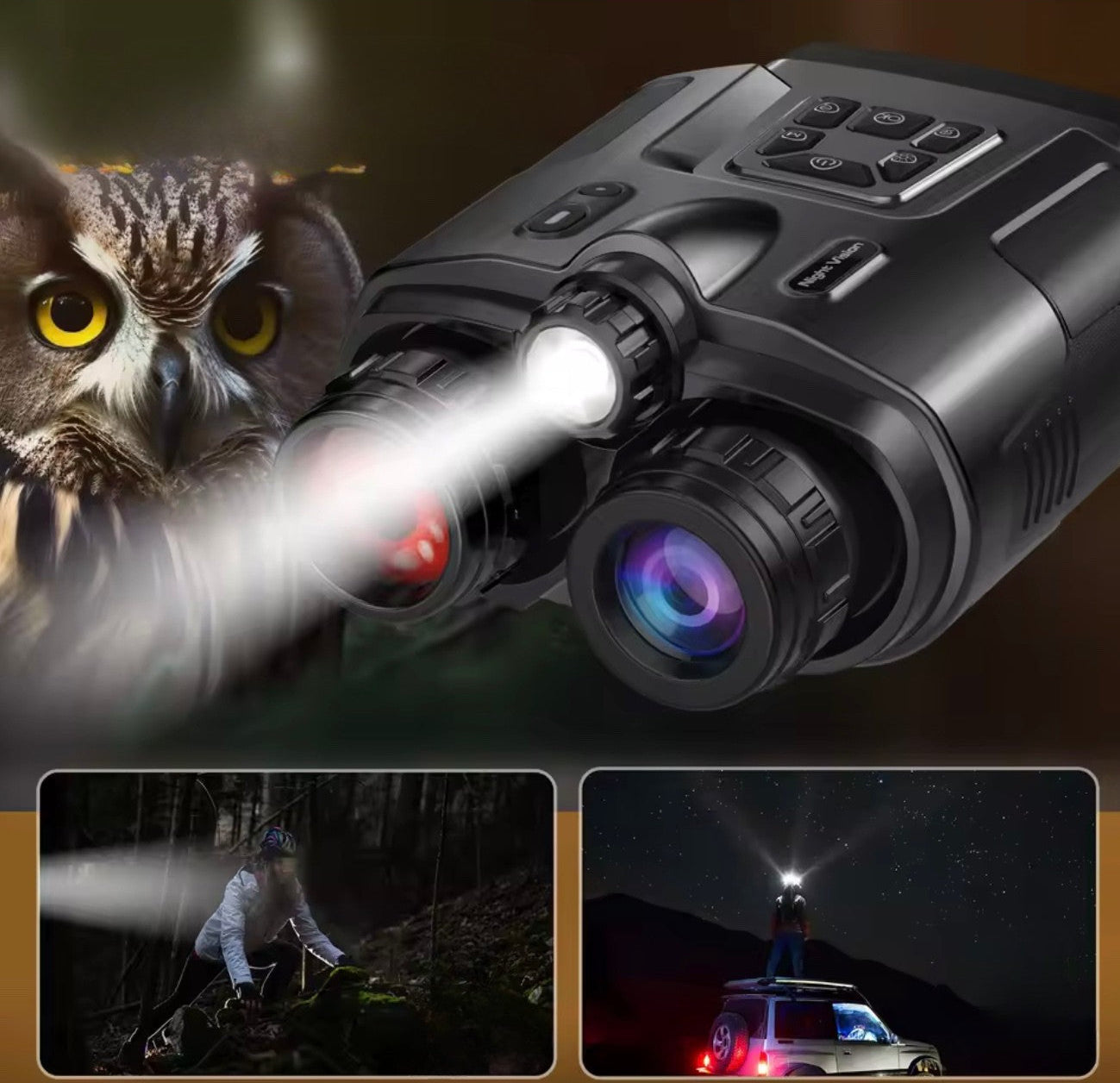 Jumelles à Vision Nocturne 4K