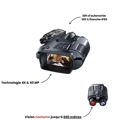 Jumelles à Vision Nocturne 4K