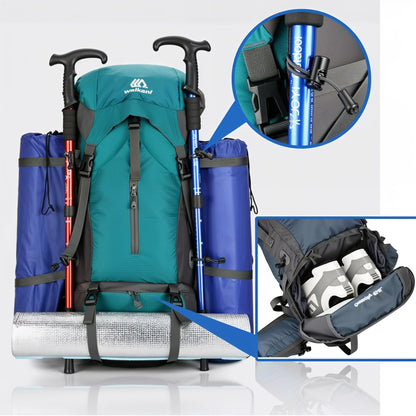 Sac à dos de randonnée imperméable 70L